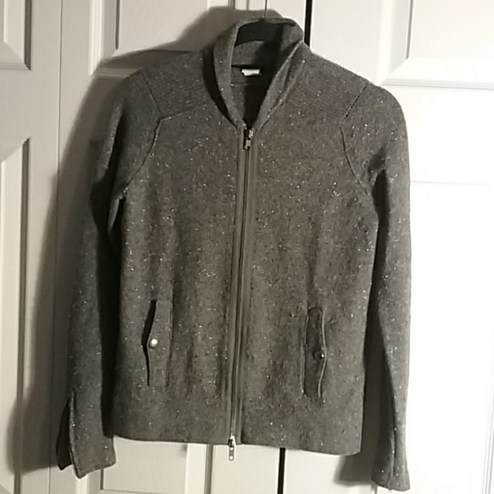 J Crew Merino Wool Sweater Jacket